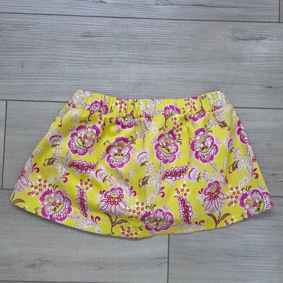 Anthropologie Maeve Paisley Yellow/Pink Sleeveless Tube Top Women Sz 4 - Picture 2 of 9